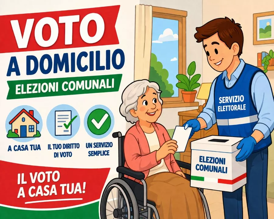 Elezioni 2026: voto domiciliare per elettori impossibilitati